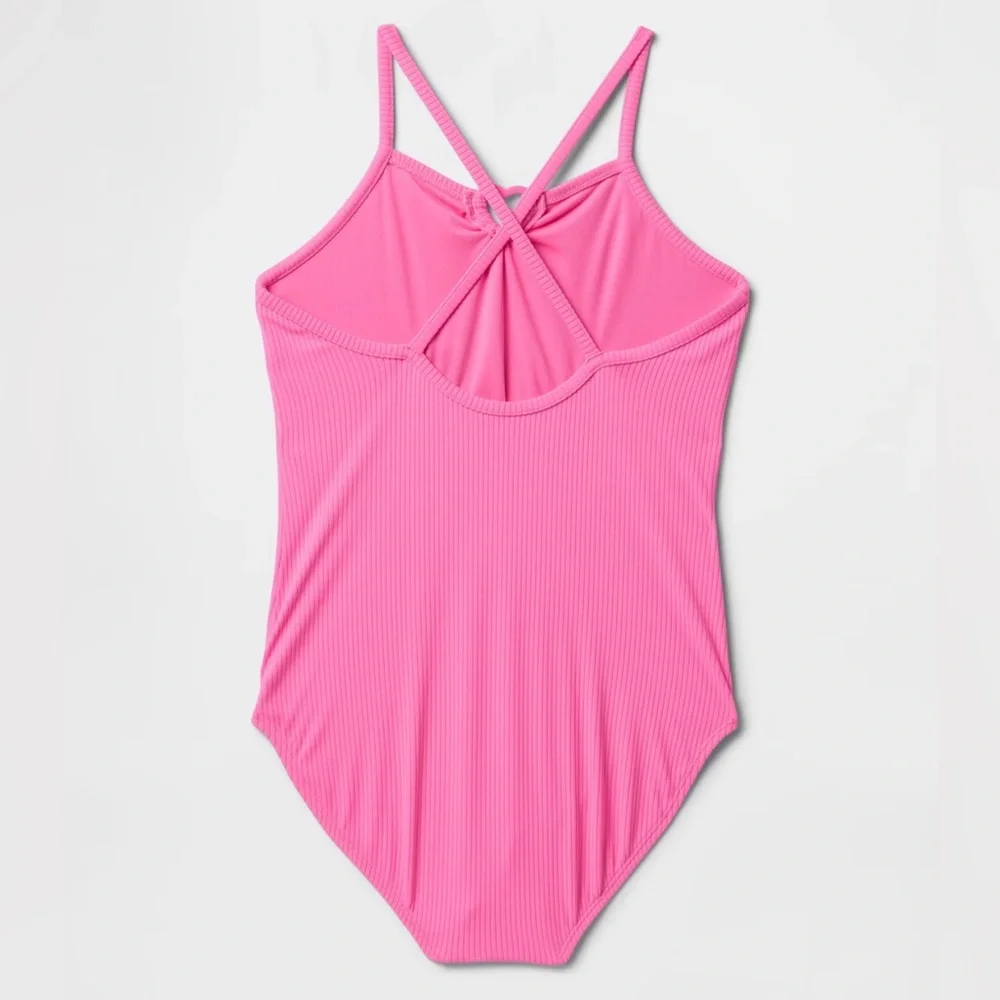 🆕 NWT Gap Kids Girls Ribbed One-Piece Swimsuit 🆕